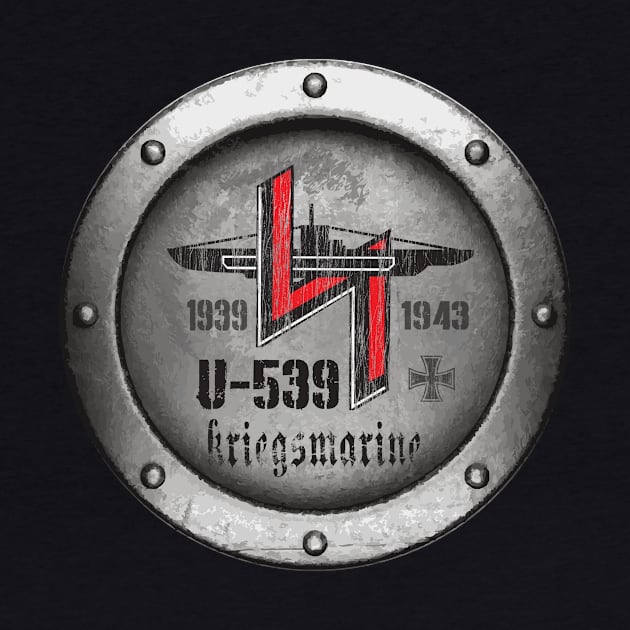 Vintage world war two U-boat logo design by silvercloud